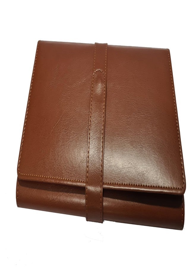 Essart Faux Leather Chequebook Case (AA-21219-Brown) - Image 1